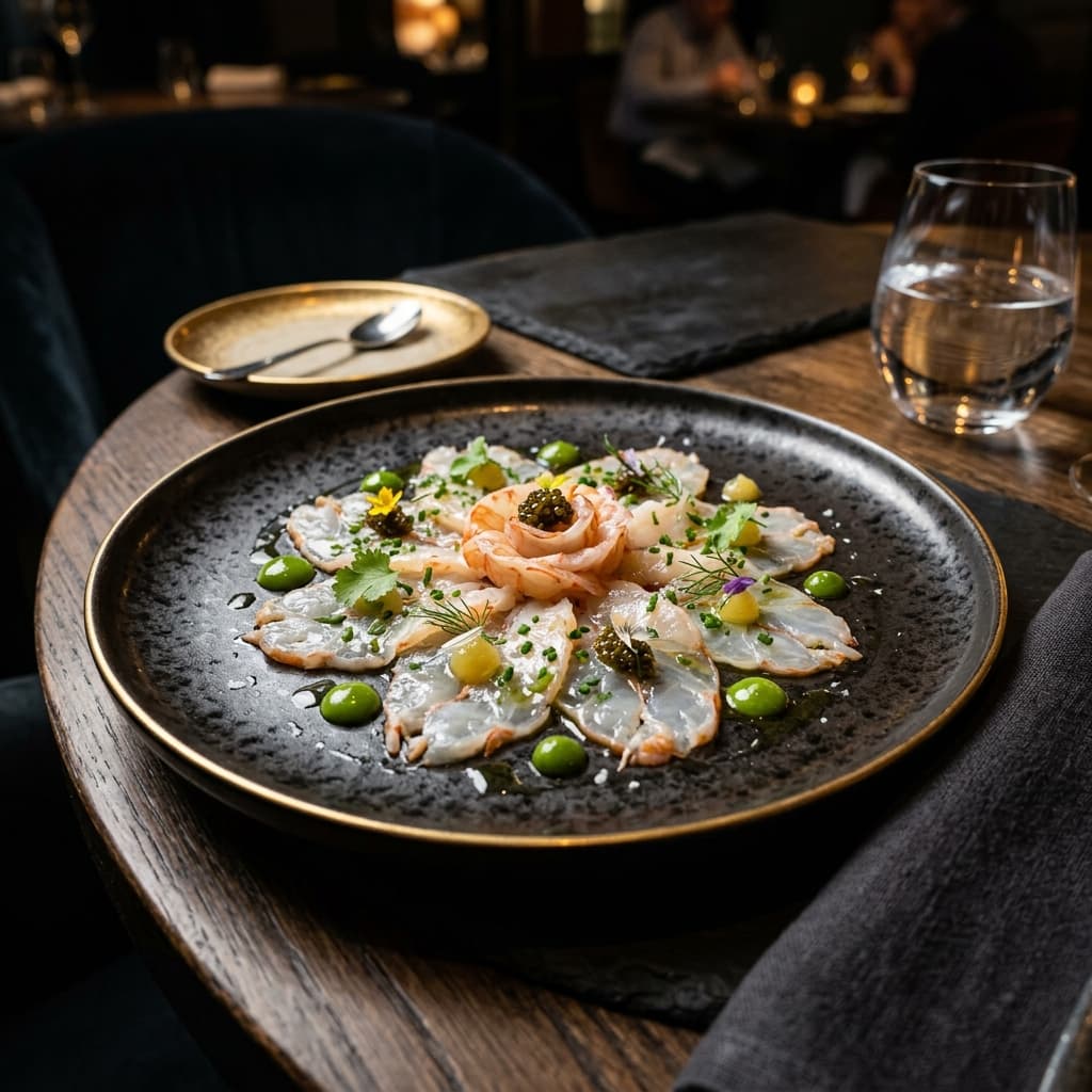 Langoustines Royales en Carpaccio